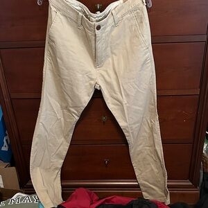 Hollister Slim Straight Chino Tan Pants